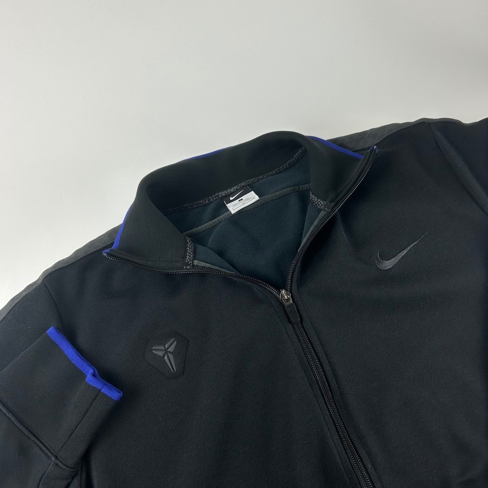 Nike Mens L Kobe Bryant Venomenon Track Jacket Black Blue Full Zip Logo